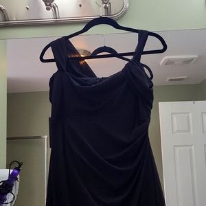 Sexy black evening gown